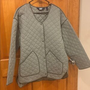 Lands' End Quilted Jacket in Sage Green
